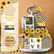 15PCS Sunflower Tiered Tray Decor Set – Wooden Rustic Farmhouse Sunflower Signs & Ornaments for Table, Home & Seasonal Kitchen Decoration